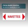 Flèche Aquilux 20x60 cm Navettes | Signalétique