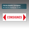 Flèche Aquilux 20x60 cm Consignes | Signalétique