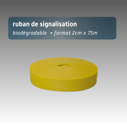 Ruban biodégradable fibre de bois 2 cm x 75 m | 6 couleurs